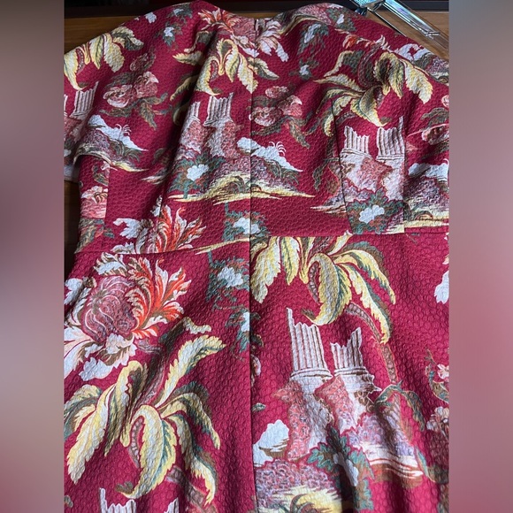 NWT Peter Pilotto- Fuchsia Printed Waffle T-Dress. Size US 4 - Picture 5 of 12